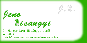 jeno misangyi business card