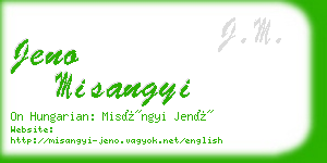 jeno misangyi business card